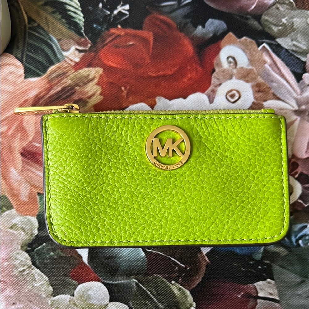 Michael Kors Lime Green Change Purse